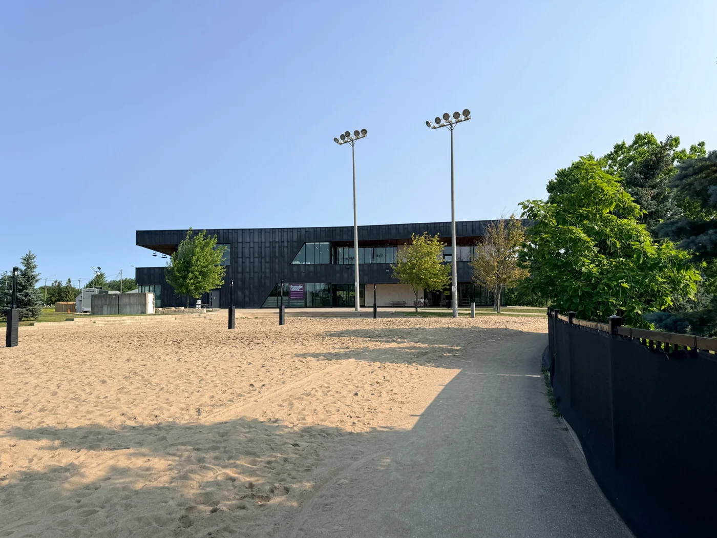 Brampton Library and community park setting