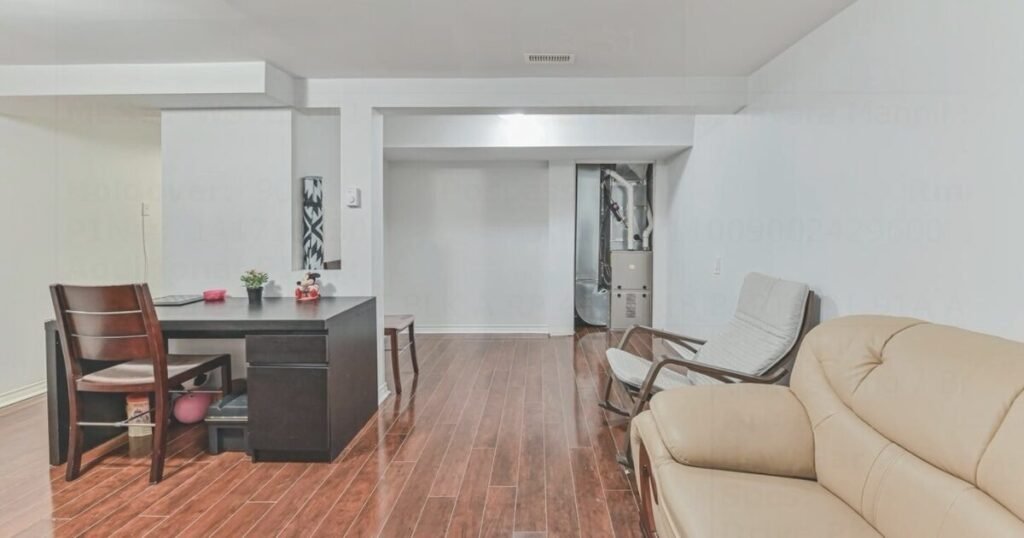 Finished basement rec room in a Brampton home, not a legalized basement apartment